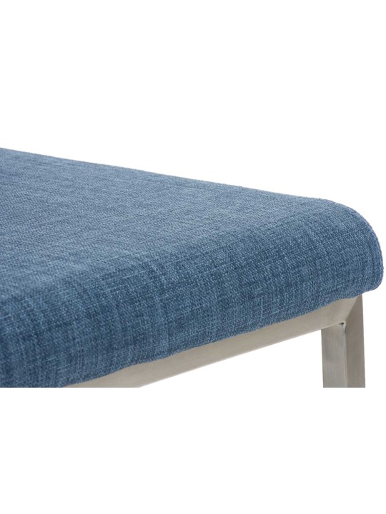 Sæt med 2 spisestuestole Colmar stof, blå