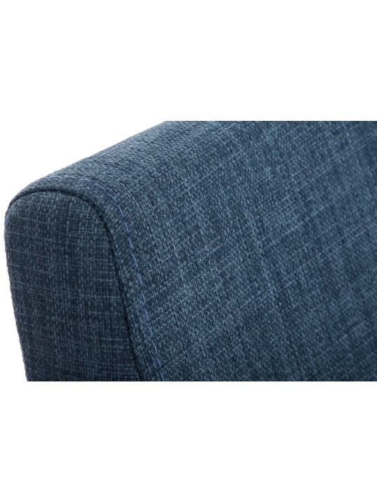 Sæt med 2 spisestuestole Colmar stof, blå