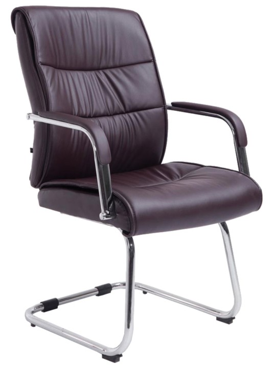 Sæt med 2 besøgsstole Sievert, brun