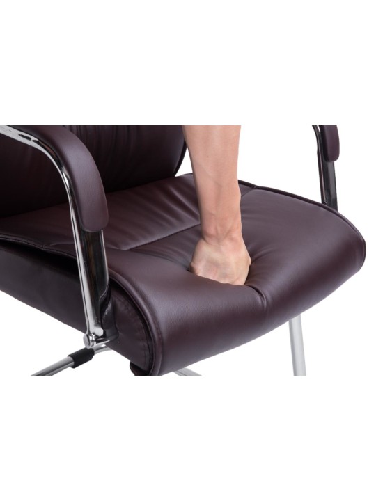 Sæt med 2 besøgsstole Sievert, brun