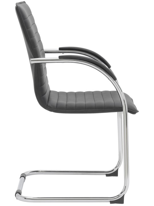 Sæt med 2 besøgsstole Tira imiteret læder, sort Sæt med 2 besøgsstole Tira imiteret læder, sort