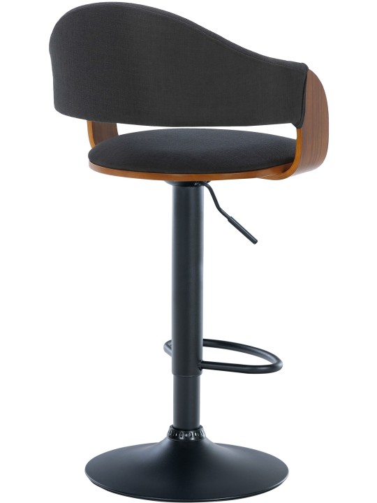 Barstol Nilse stof, valnød/sort Barstol Nilse stof, valnød/sort