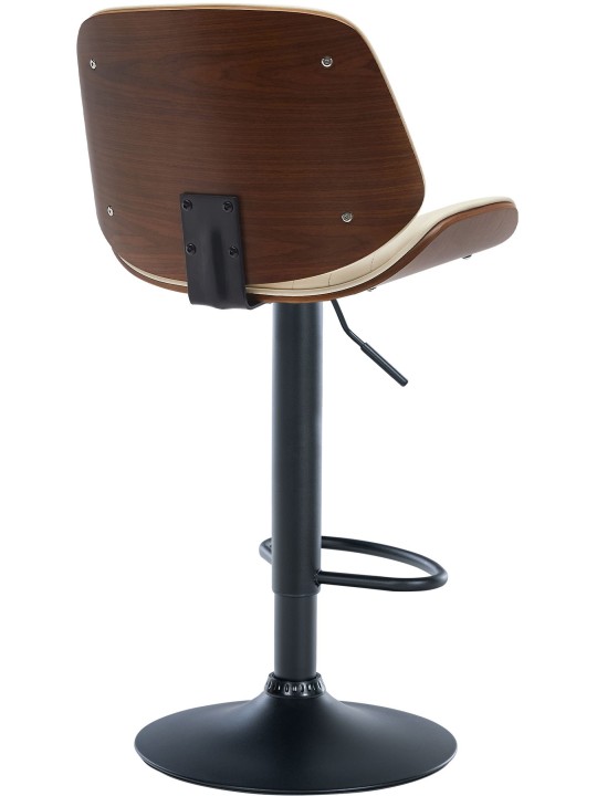 Barstol Nova imiteret læder, valnød/creme Barstol Nova imiteret læder, valnød/creme