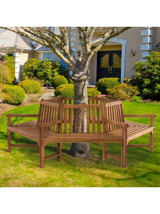 Sonja træbænk med armlæn 250 cm, teak Sonja træbænk med armlæn 250 cm, teak