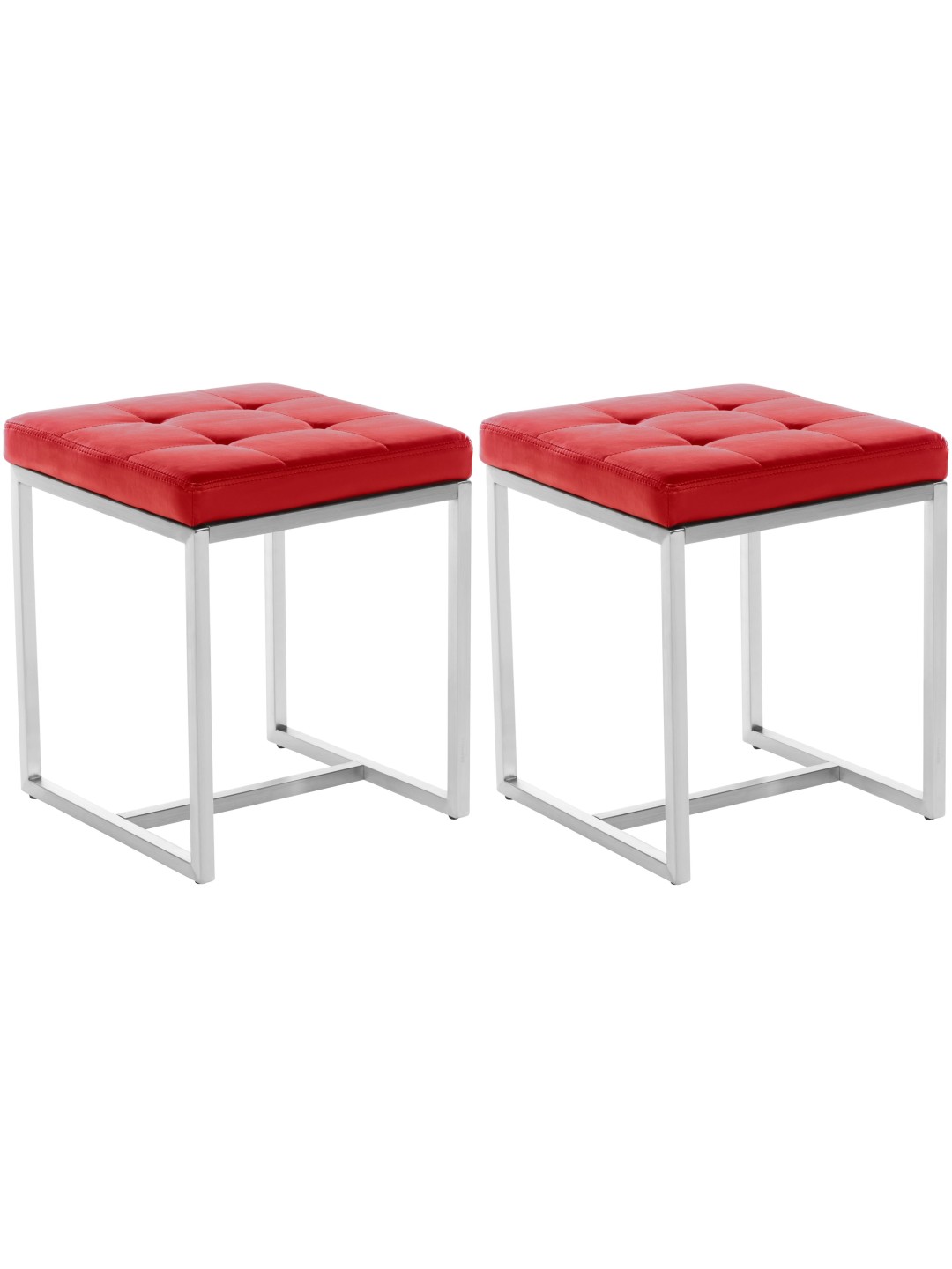 Sæt med 2 skamler Barci, rød