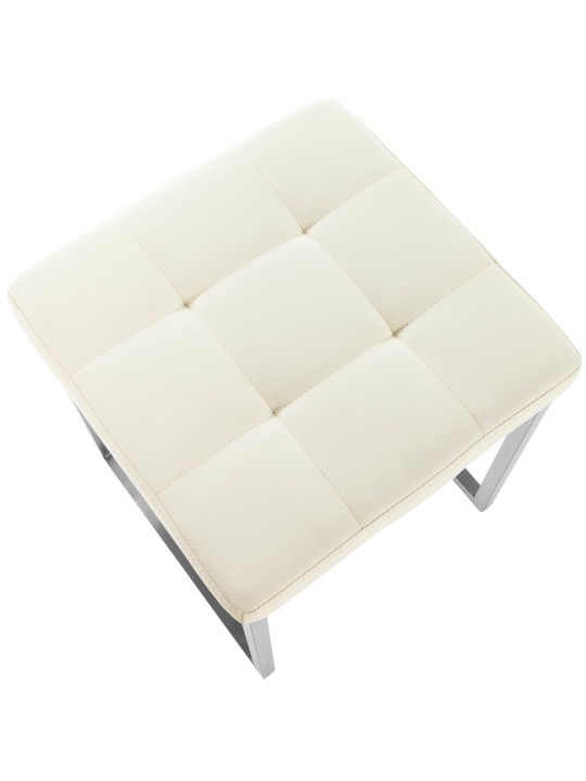 Sæt med 2 skamler Barci, creme