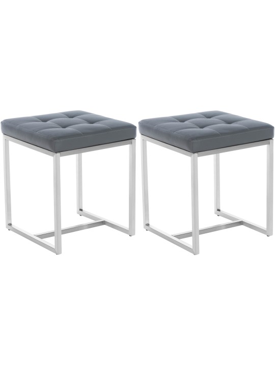 Sæt med 2 skamler Barci, grå