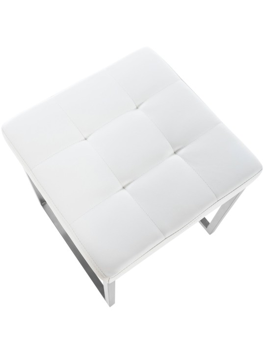 Sæt med 2 skamler Barci, hvid