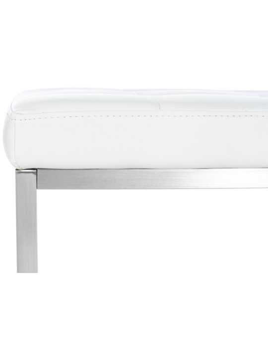 Sæt med 2 skamler Barci, hvid