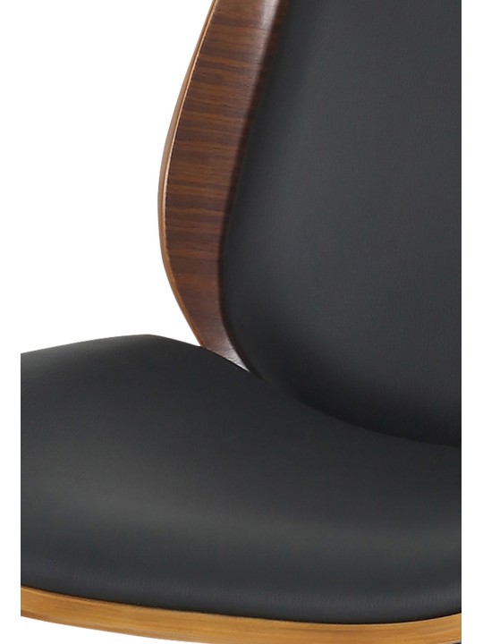 Kontorstol Mitch, valnød/sort