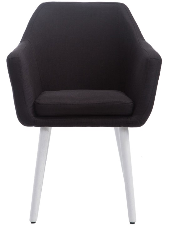 Stol Kuba stof, sort