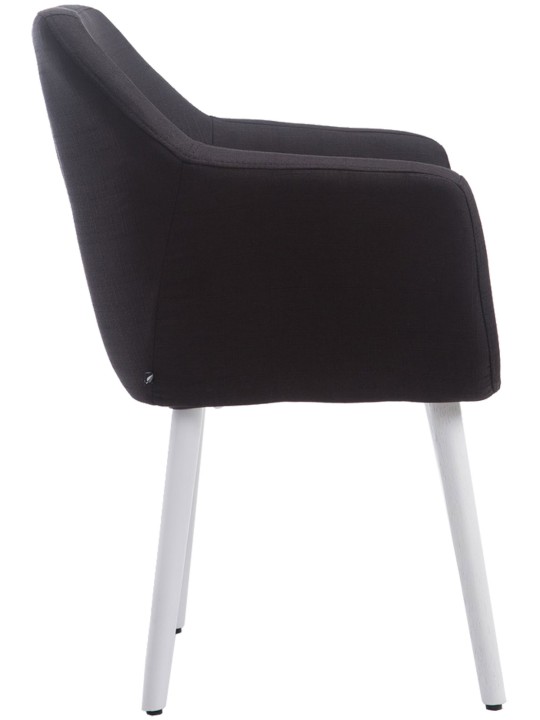 Stol Kuba stof, sort