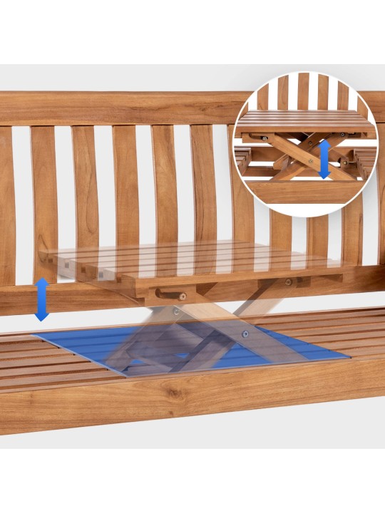 Teak bænk Orlando 150 cm, teak Teak bænk Orlando 150 cm, teak