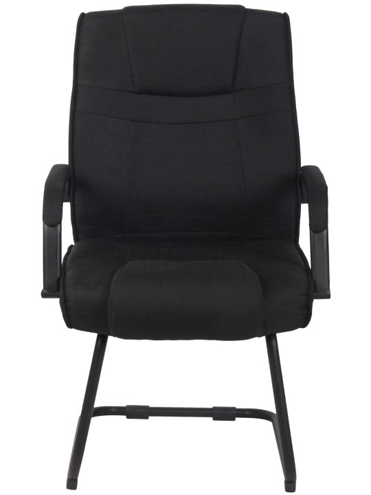 Besøgsstol Attila stof, sort/sort
