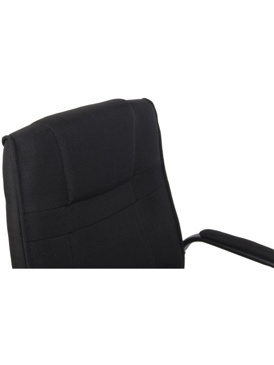 Besøgsstol Attila stof, sort/sort