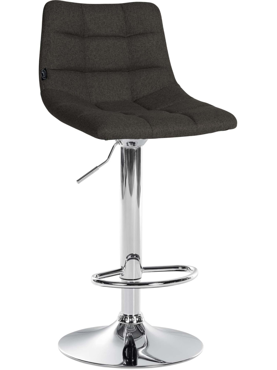 Barstol Jerry stof krom, mørkegrå