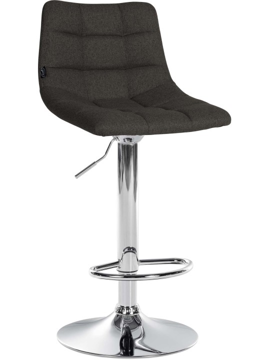 Barstol Jerry stof krom, mørkegrå
