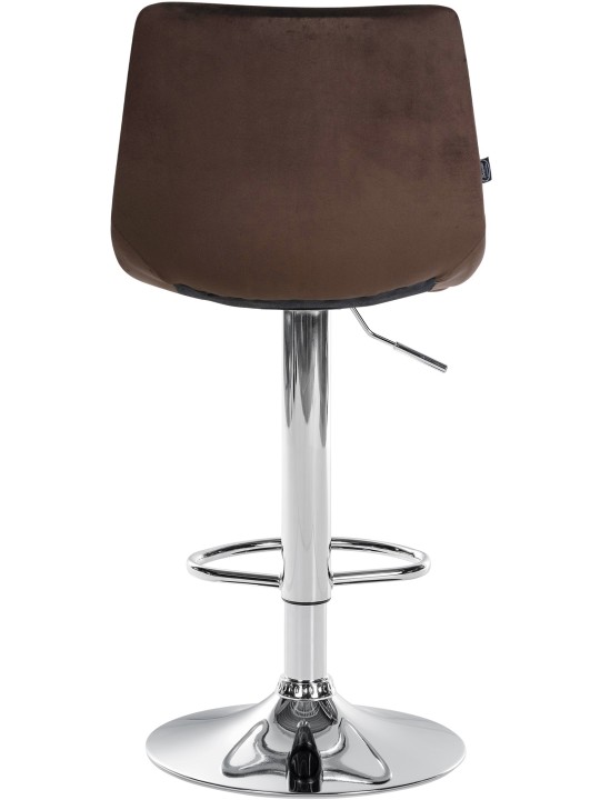 Barstol Jerry Velvet Chrome, brun