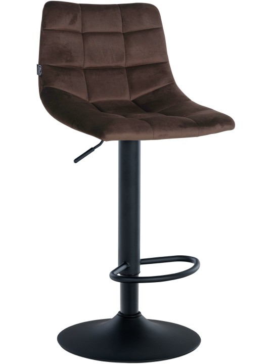 Barstol Jerry velvet, brun