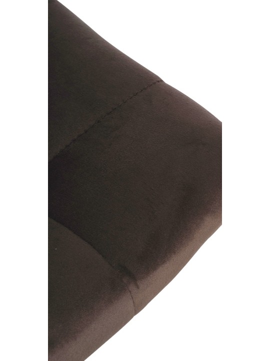 Barstol Jerry velvet, brun
