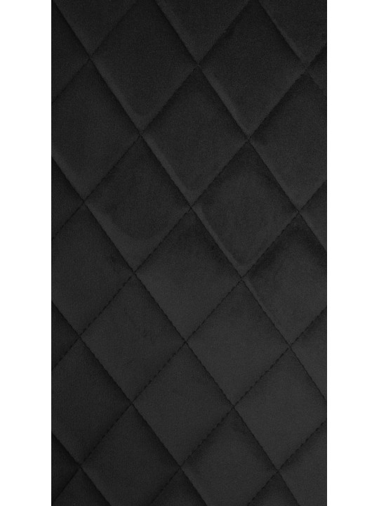 Stol Telde fløjl, sort