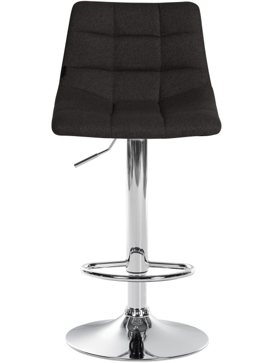 Barstol Jerry stof krom, sort