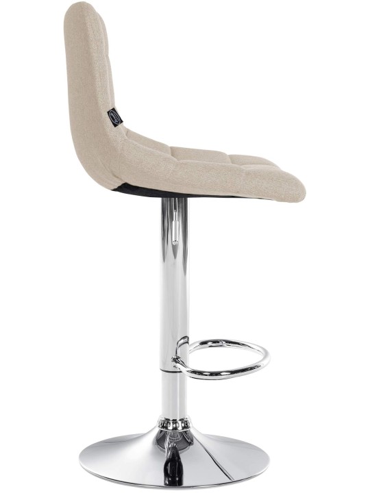 Barstol Jerry stof krom, creme Barstol Jerry stof krom, creme