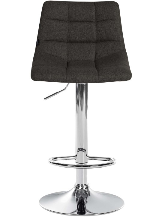 Barstol Jerry stof krom, mørkegrå