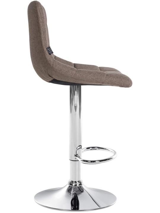 Barstol Jerry stof krom, taupe