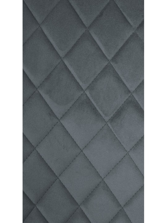 Stol Telde fløjl, mørkegrå