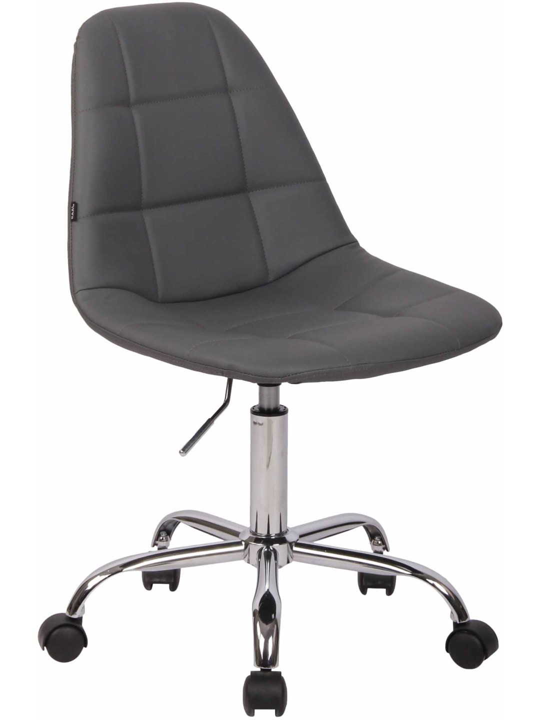 Kontorstol Reims imiteret læder, grå