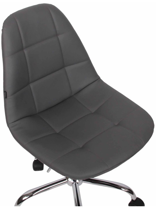 Kontorstol Reims imiteret læder, grå Kontorstol Reims imiteret læder, grå