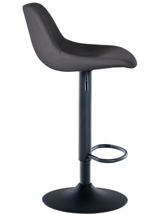 Barstol Loft fløjl, mørkegrå