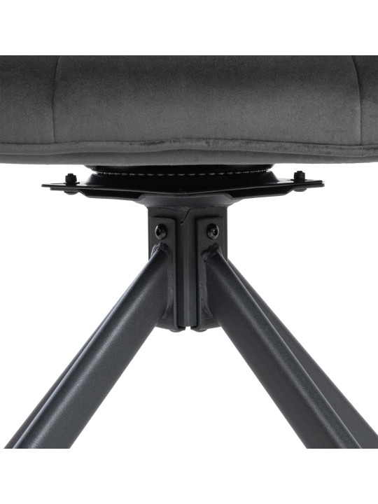 Stol Westport Velvet, mørkegrå