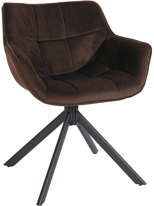 Stol Westport Velvet, brun