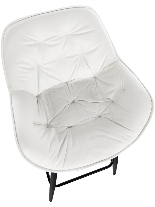 Barstol Gibson 76 fløjl, cremehvid Barstol Gibson 76 fløjl, cremehvid