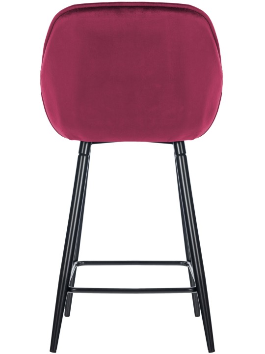 Sæt med 2 barstole Gibson 76 velvet, lilla