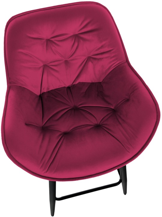 Sæt med 2 barstole Gibson 76 velvet, lilla