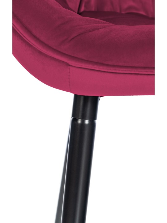 Sæt med 2 barstole Gibson 76 velvet, lilla