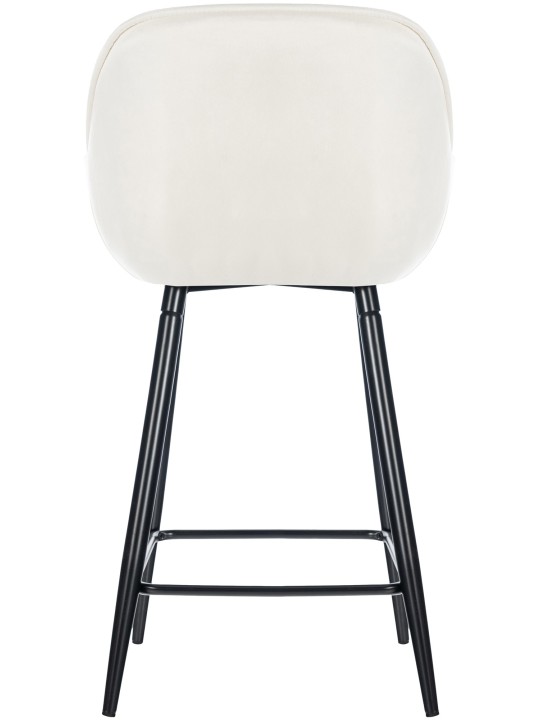 Sæt med 2 barstole Gibson 76 velvet, creme