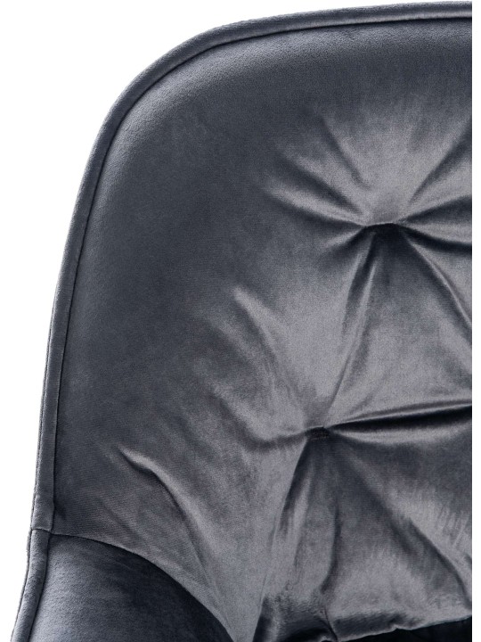 Sæt med 2 barstole Gibson 76 velvet, mørkegrå Sæt med 2 barstole Gibson 76 velvet, mørkegrå