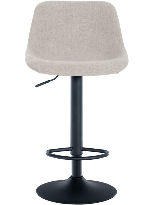 Sæt med 2 barstole loftsstof, creme