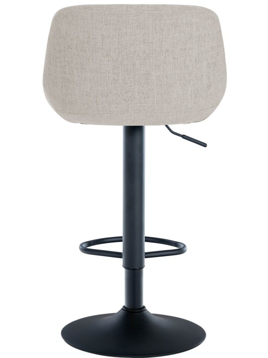 Sæt med 2 barstole loftsstof, creme