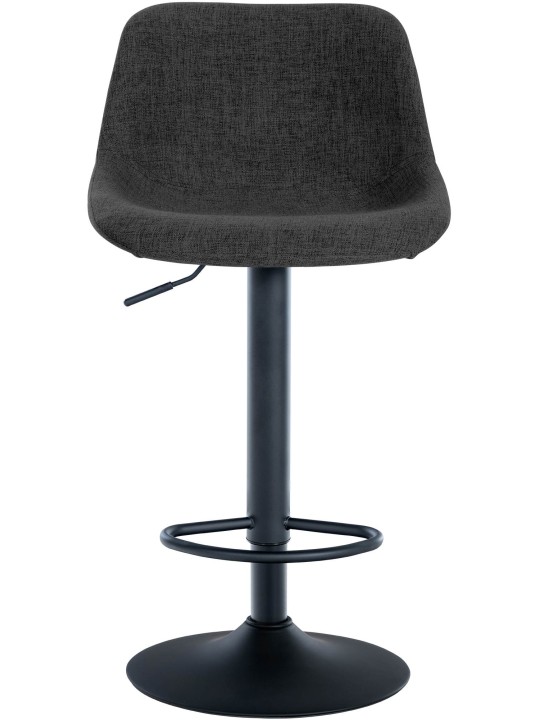 Sæt med 2 barstole loftsstof, sort