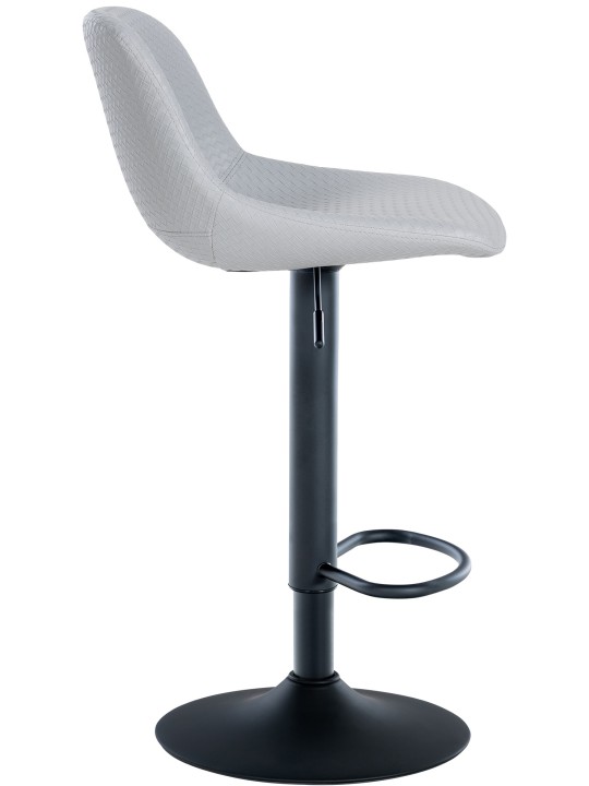 Sæt med 2 barstole Loft imiteret læder, grå