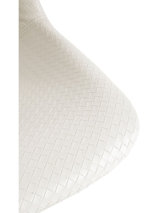 Sæt med 2 barstole Loft imiteret læder, creme