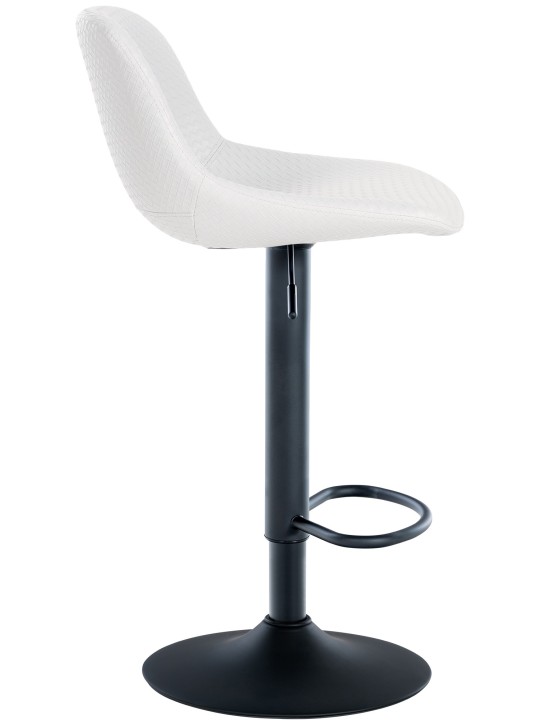 Sæt med 2 barstole Loft imiteret læder, hvid