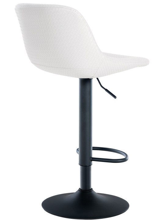 Sæt med 2 barstole Loft imiteret læder, hvid