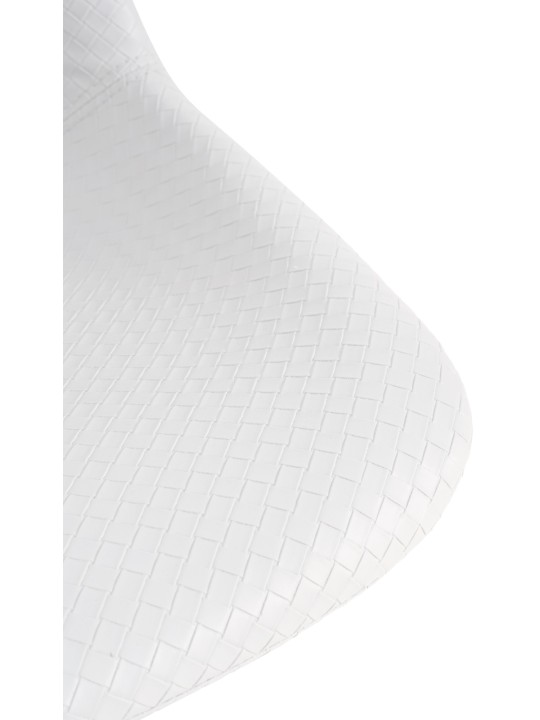 Sæt med 2 barstole Loft imiteret læder, hvid