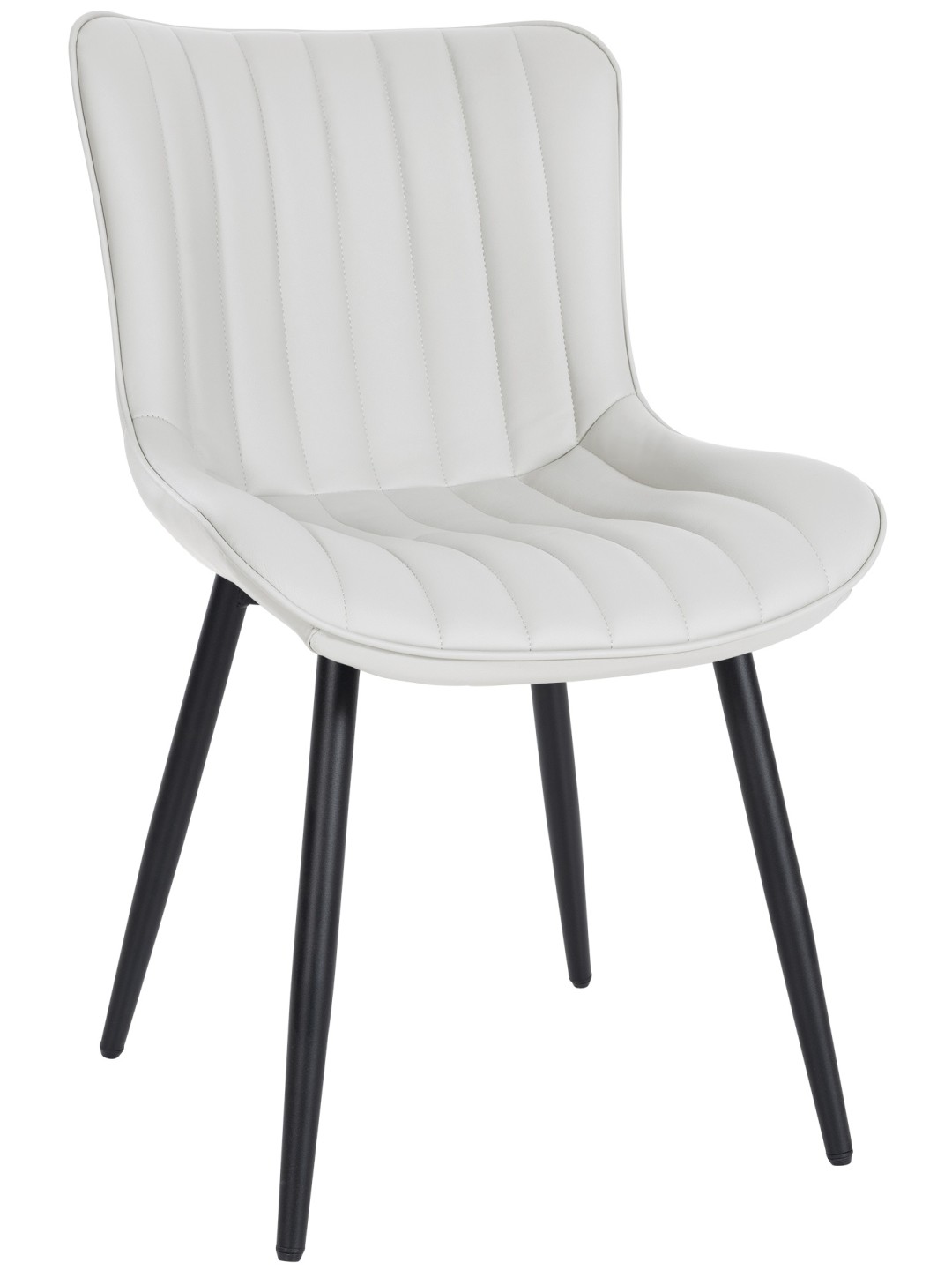 Stol Largo imiteret læder, hvid